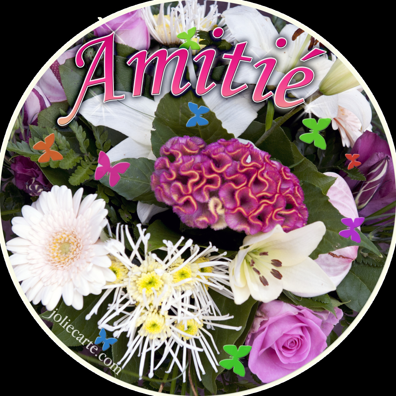 Amitie bouquet rond