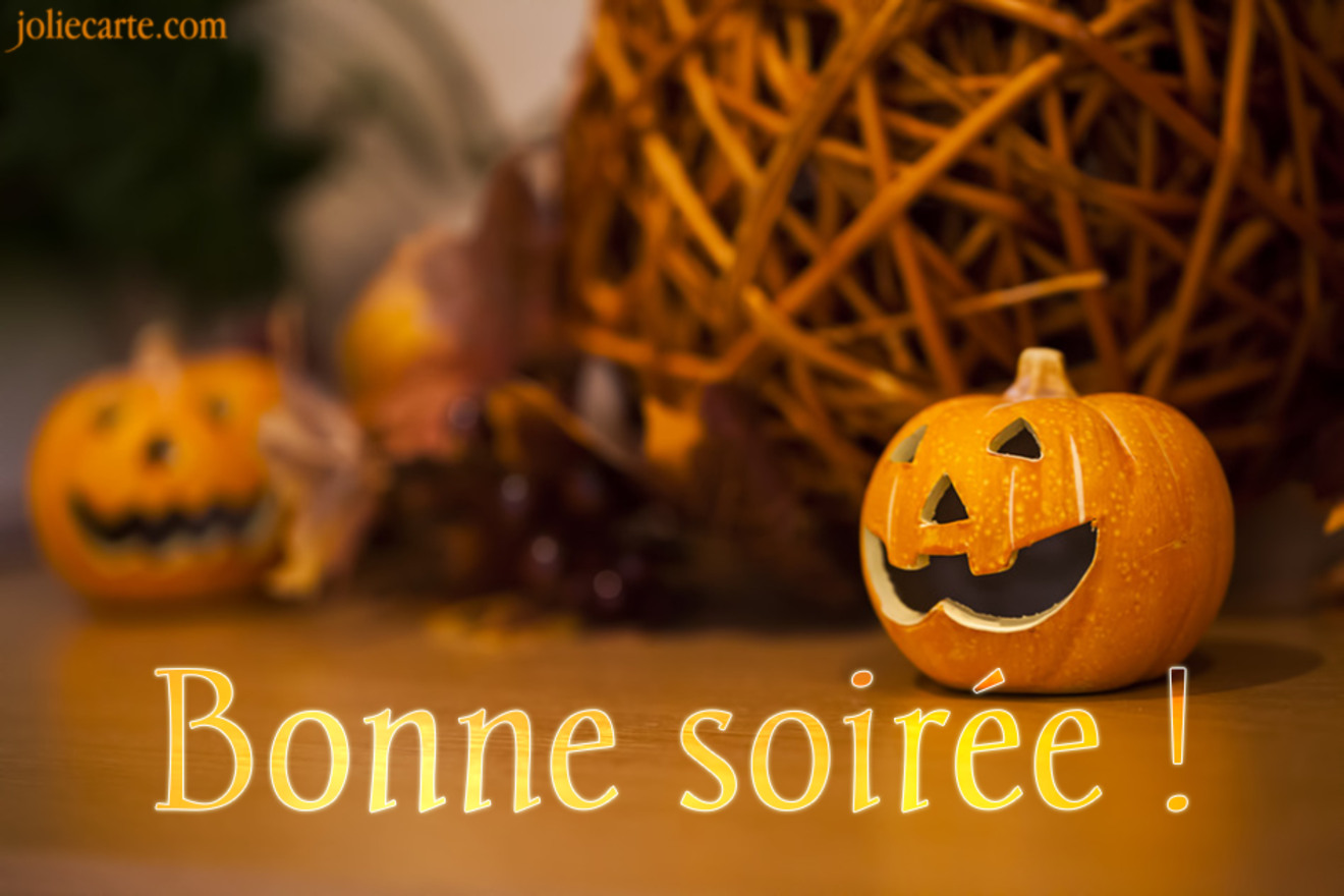 Carte bonne soiree halloween