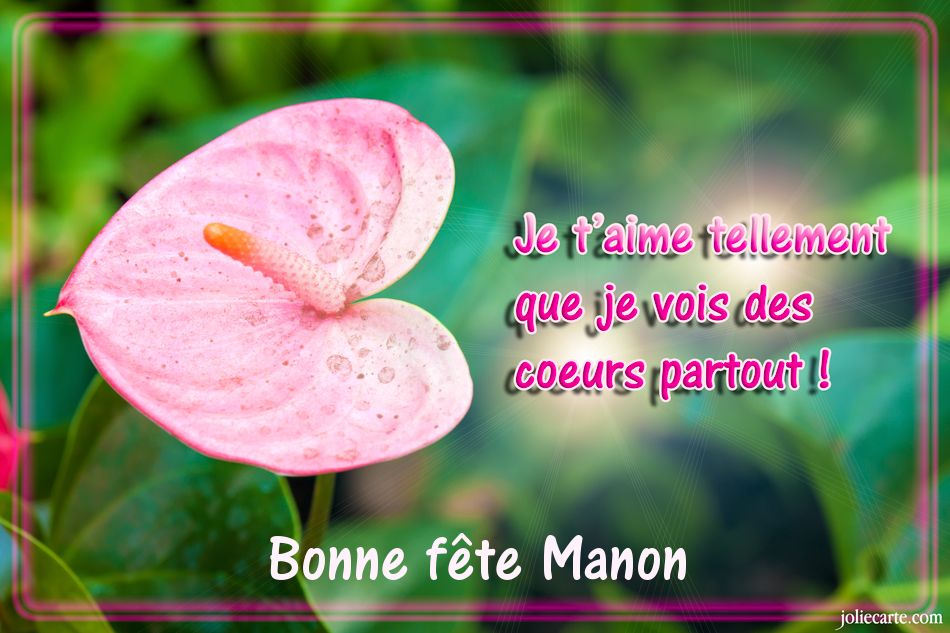 Cartes virtuelles bonne fête Manon