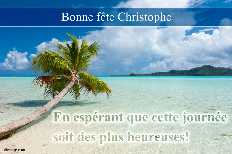 Cartes virtuelles bonne fête Christophe