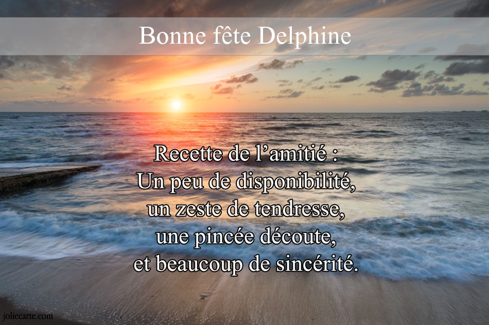 Cartes virtuelles bonne fête Delphine