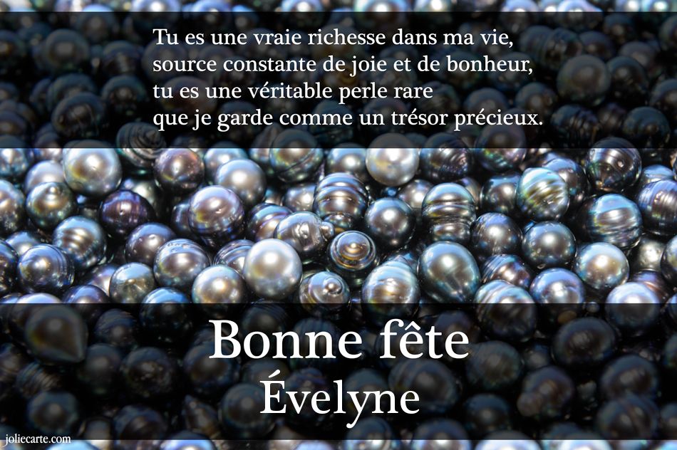 Cartes Virtuelles Bonne Fête Évelyne