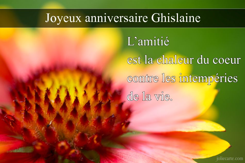 Cartes virtuelles joyeux  anniversaire  Ghislaine 